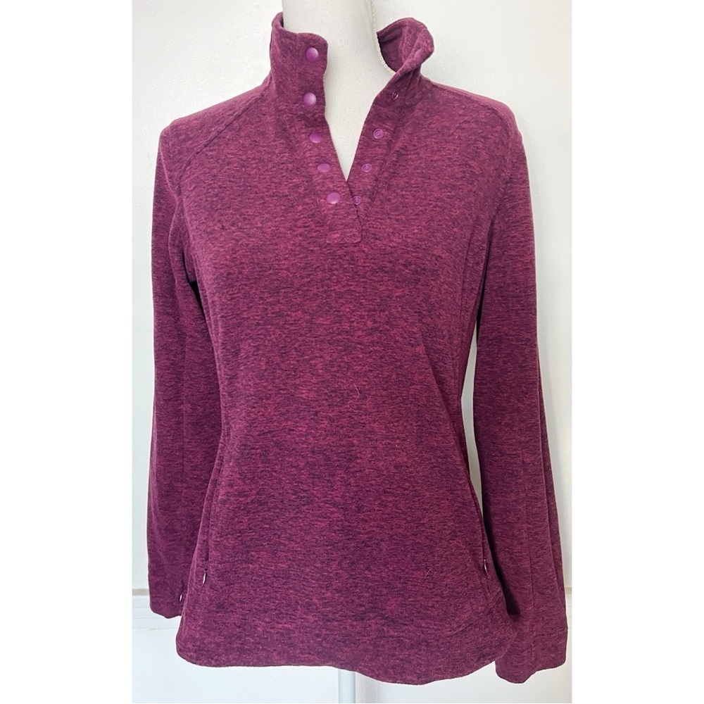Duluth • Magenta Frost Lake Henley Button Up Fleece Pullover